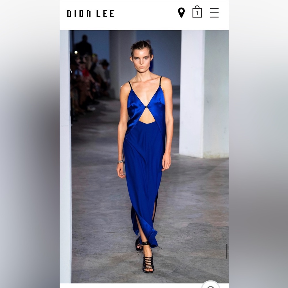Dion Lee new with tags silk sapphire blue dress